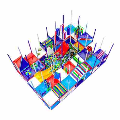 Детский уличный игровой лабиринт с крышей «Волшебный Берег» 8,61×6,15×5,2 м