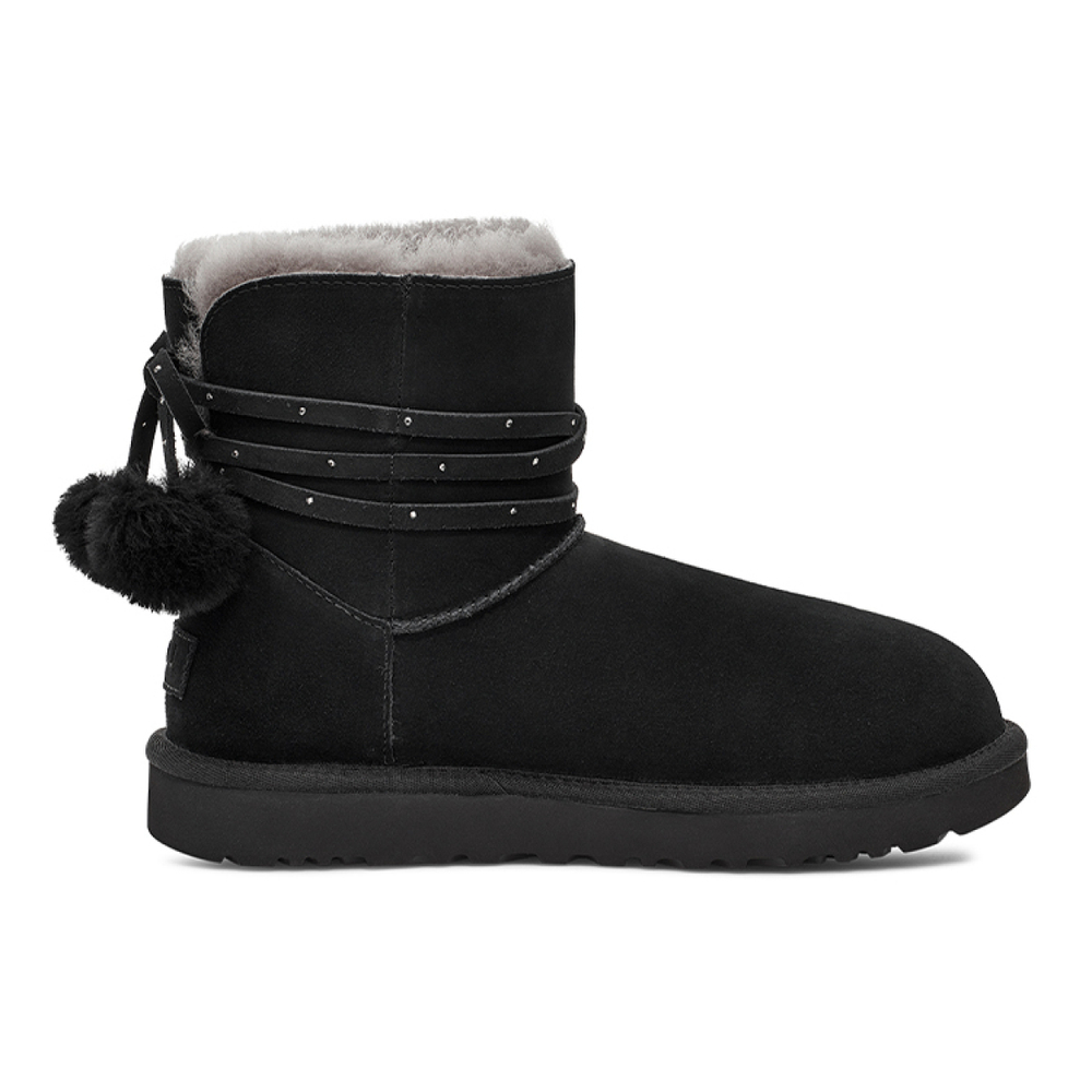 Сапоги UGG Mini Bailey Bow Pom, 1125382-BLK