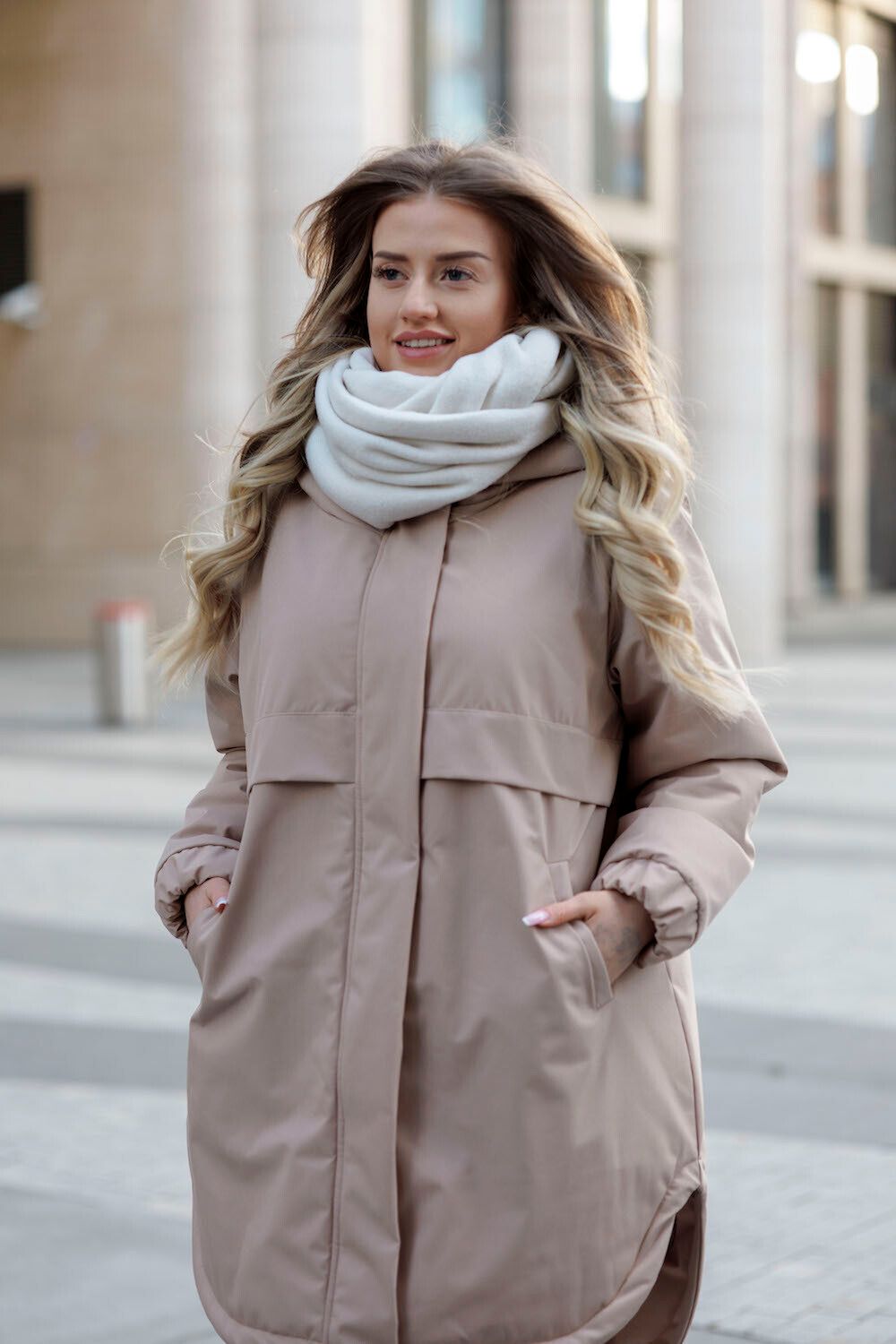 Купить Парка ko-ko-ko Утепленная женская бежевая Парка ko-ko-ko Утепленная женская бежевая