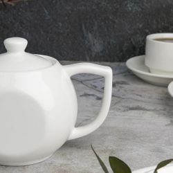 Чайник 400 мл d 7 см h10,2 см белый фарфор P.L. Proff Cuisine [1]