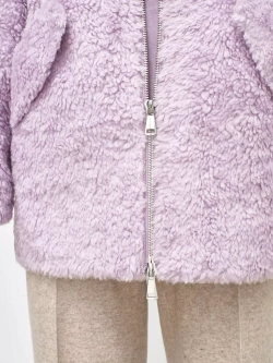 Шуба из шерсти чебурашка тедди, розовая, SilverFox