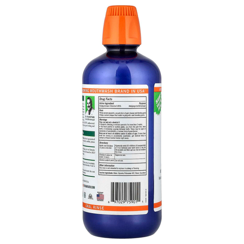 TheraBreath, Healthy Gums, ополаскиватель для полости рта, чистая мята, 1 л (33,8 жидк. унции)