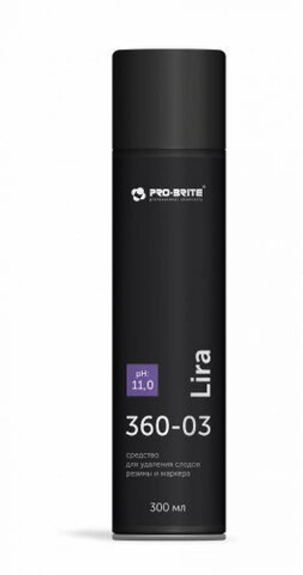 PRO-BRITE LIRA средство для удаления следов резины и маркера, 0,3 л