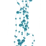 Бусы на ёлку 2м «Роса» d-7,5мм, Голубой