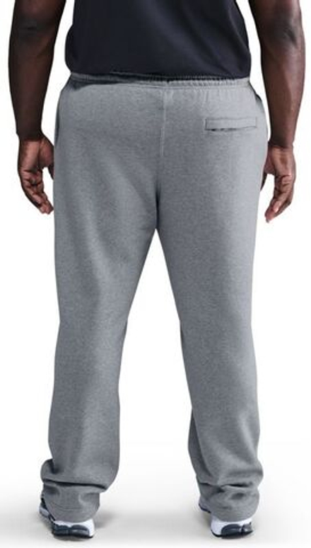 Теннисные брюки Nike Club Open-Hem Fleece - dark grey heather/lt smoke grey/white