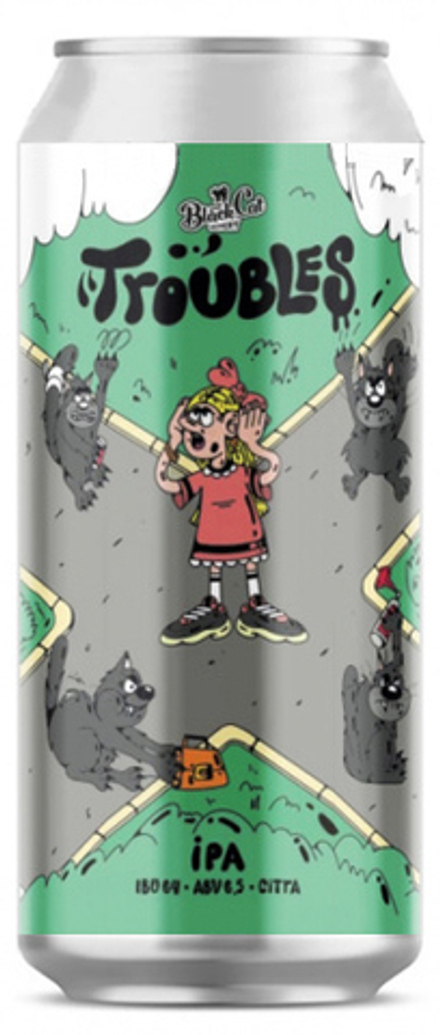 Пиво Блэк Кэт Траблз / Black Cat Troubles 0.45 - банка