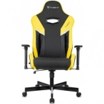Кресло игровое Knight Thunder 5X черный/желтый эко.кожа крестов. металл
