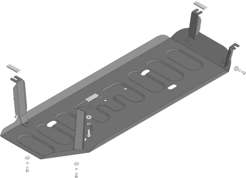 Защита стальная 2 мм топливного бака для Foton Tunland G7 Motodor.77502
