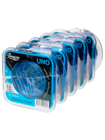 Леска для рыбалки Premier Fishing UNO Blue Nylon 0,35mm, 5 штук по 100м (PR-U-B-035-100)