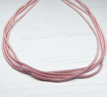 ТЗ008НН1 Трунцал (канитель) фигурный "зигзаг", цвет: розовый, размер: 1,5 мм, 5 гр.
