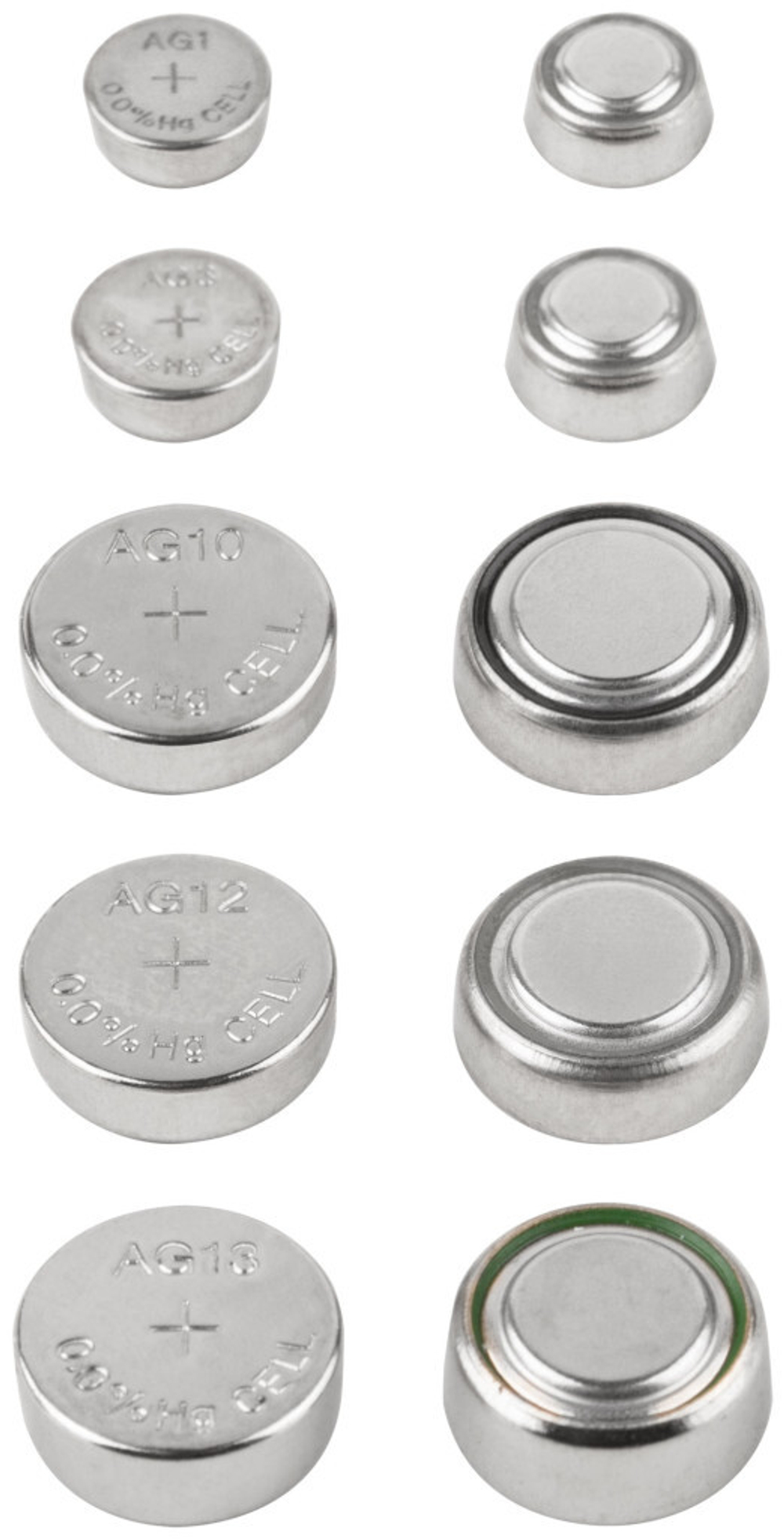 Батарейка щелочная, тип ag1*2 шт, ag3*2 шт, ag10*2 шт, ag12*2 шт, ag13*4 шт SETLR-12BPC ХВАТ Упаковка