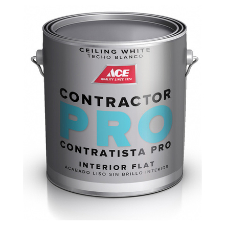 Краска для потолка ACE Contractor Pro Interior Ceiling White Paint