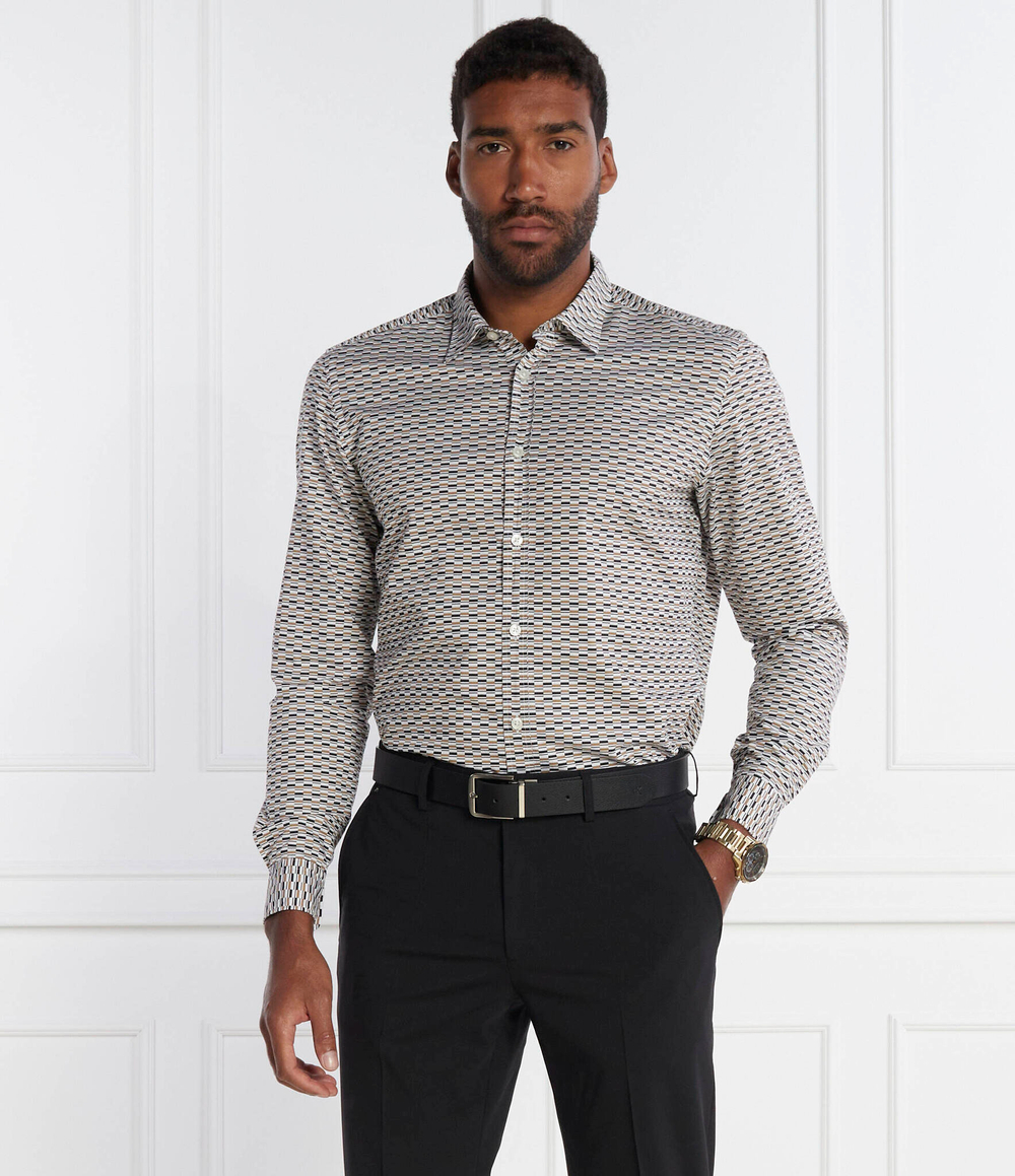 Рубашка S-LIAM BOSS BLACK - коричневый(50509059)