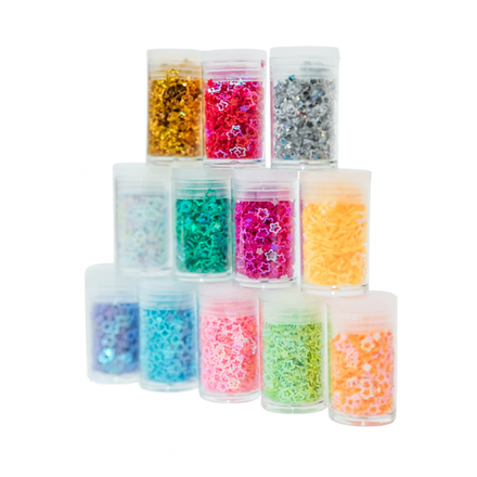 Декоративные пайетки в баночке 1 шт