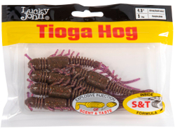 Мягкая съедобная приманка LJ Pro Series Tioga HOG 4.5 in (11.4 мм), цвет S13, 5 шт