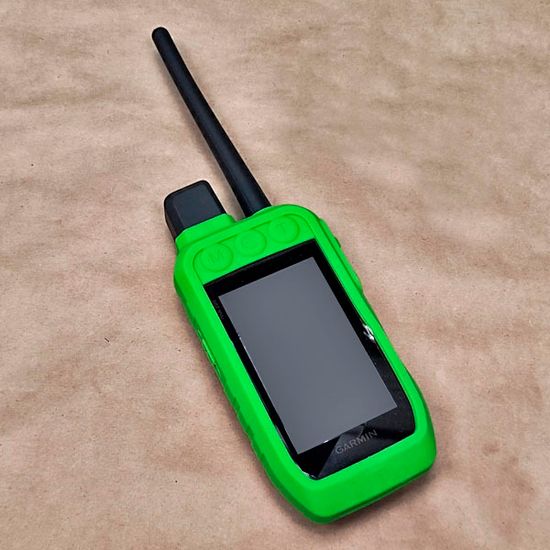 Чехол для Garmin Alpha 200i / 300i силиконовый , открытый gps приемник (Лайм)