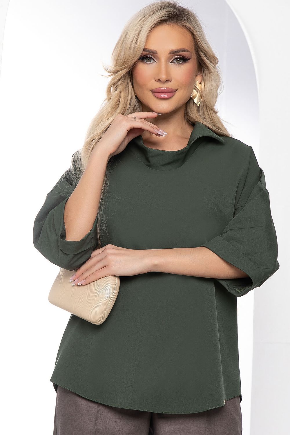 Блуза "Аста" (хаки) Б8394 LT Collection