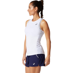 Женская теннисная майка ASICS Piping Tank Top Women - White, Black