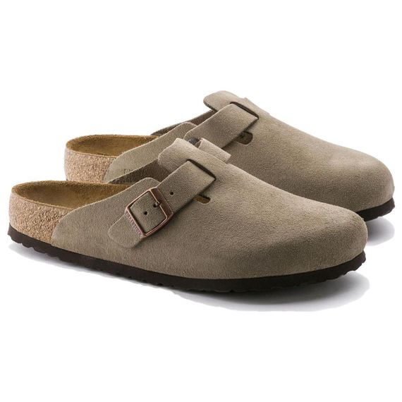 Birkenstock Boston Soft Footbed Домашние тапочки Серый, Обычный Свободный покрой Унисекс