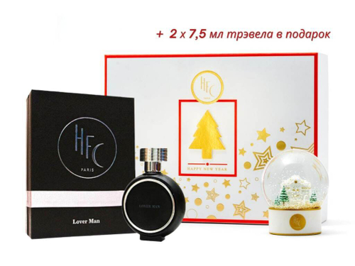 Новогодний набор HAUTE FRAGRANCE COMPANY Парфюмерная вода Lover Man со стеклянным шаром + подарок