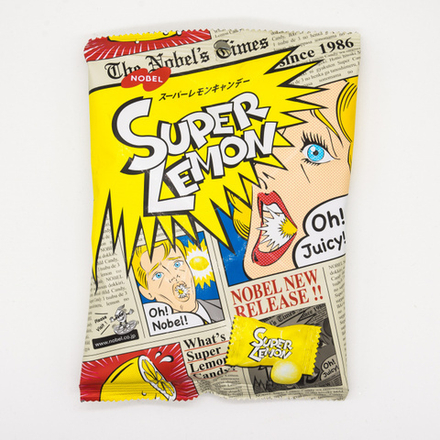 Леденцы Nobel Super Lemon со вкусом лимона, 88 гр.