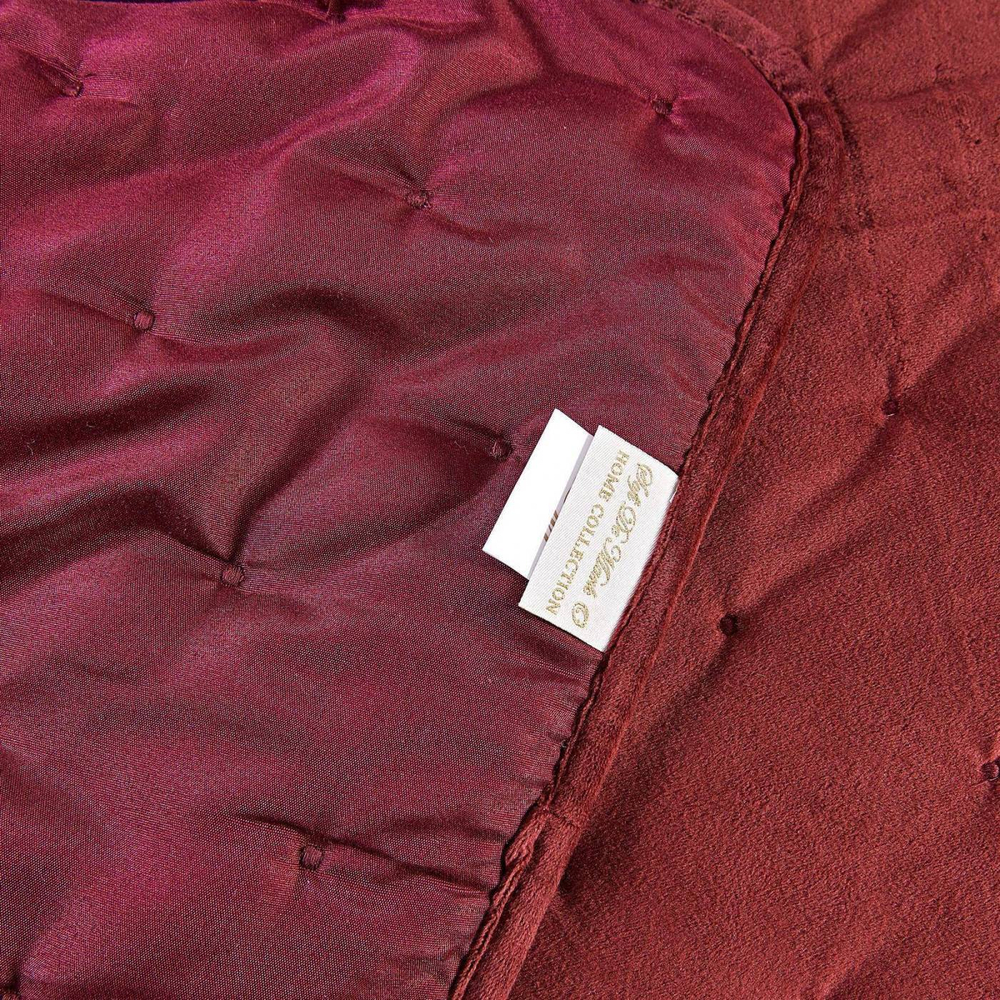 Покрывало 240x260 и 2 наволочки 50х70 Sofi De MarkO Иоланта бордовое