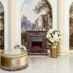 Каминокомплект Real Flame Lilian DN с очагом Fobos Lux Black (без пульта)