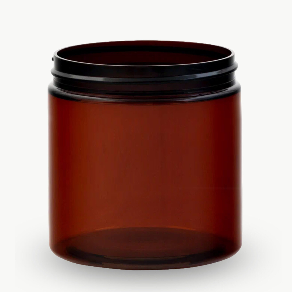 Комплект: Банка ПЭТ 500 мл (89) коричневая с отсекателем и белой крышкой