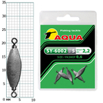 Груз с вертлюгом для рыбалки SY-6002 1,2 (4,2g) (упк. 3шт.)