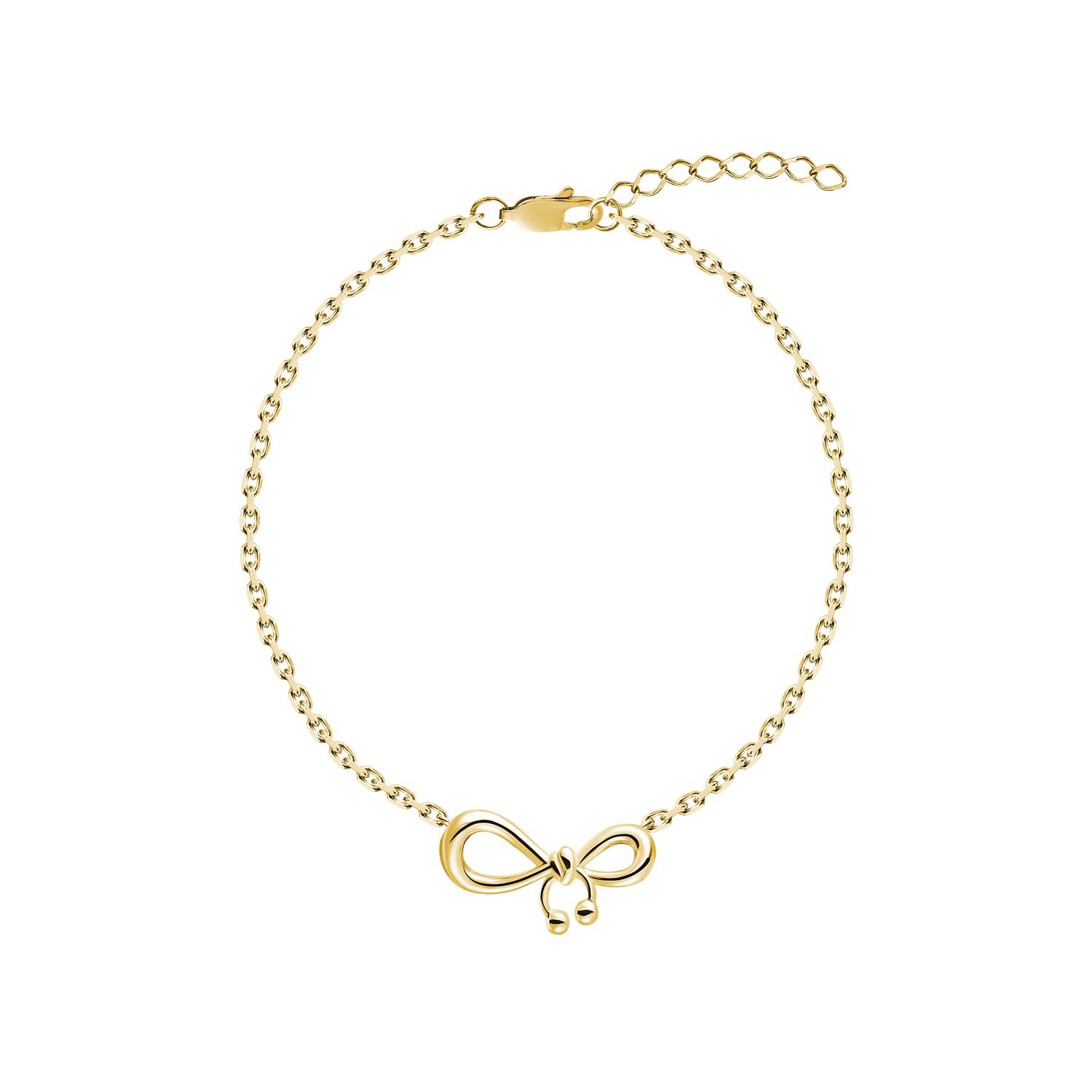 Браслет Pierced Bow Bracelet - Gold