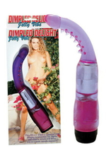 Изогнутый вибратор Dimpled Delight (фиолетовый) (Цвет: фиолетовый)