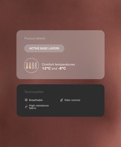 Oysho Термофутболка с длинным рукавом, терракотовый