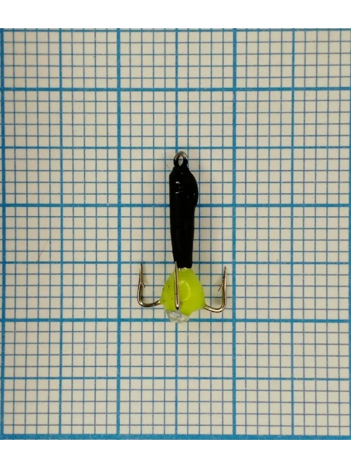 Мормышка вольфрамовая "Черт с петлей-длинный"