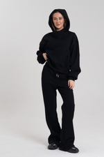 Костюм худи + брюки клёш