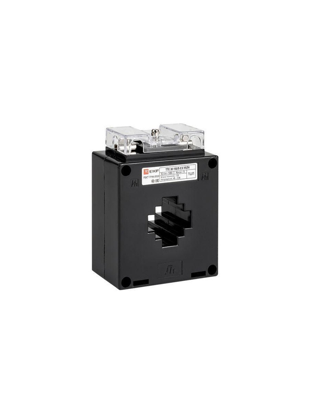 Трансформатор тока ТТЕ 30 150/5А кл. точн. 0.5 5В.А EKF tte-30-150/tc-30-150