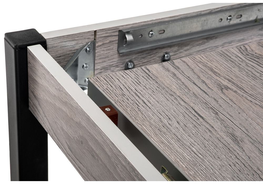 Стол Оригон 120(160)х70х77 навара / черный матовый