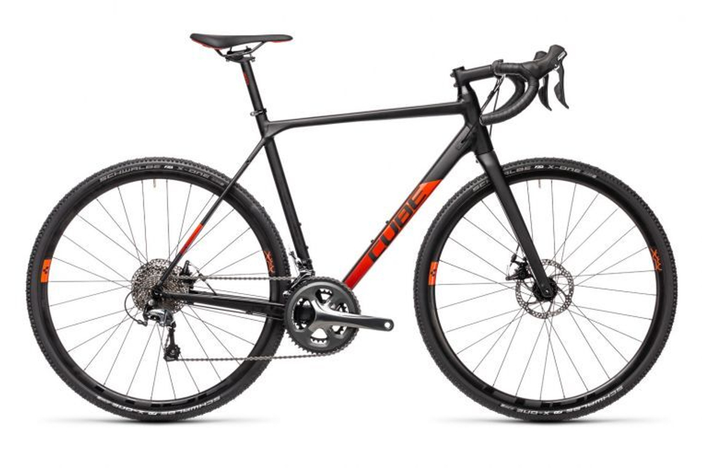 Велосипед CUBE 2021 CROSS RACE  black´n´red  61 cm