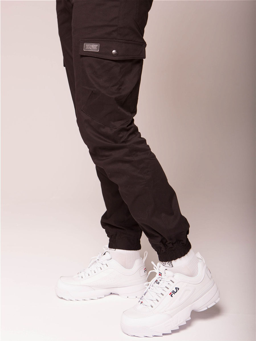 Брюки карго мужские черные Город Горький