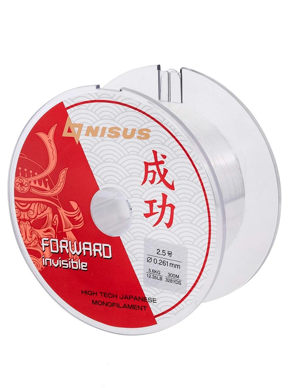 Леска для рыбалки Nisus FORWARD Invisible Nylon Transparent 0,286mm/300m (N-FI-0286-300)