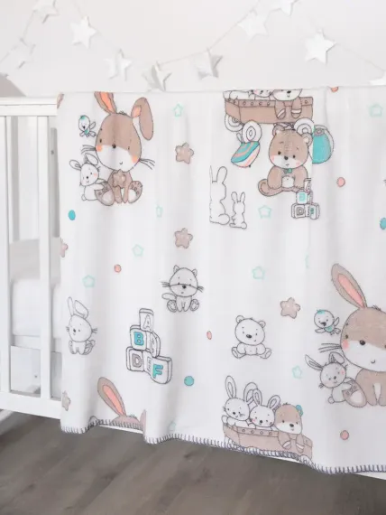 Плед плюшевый Baby Nice Micro flannel 100х140 см