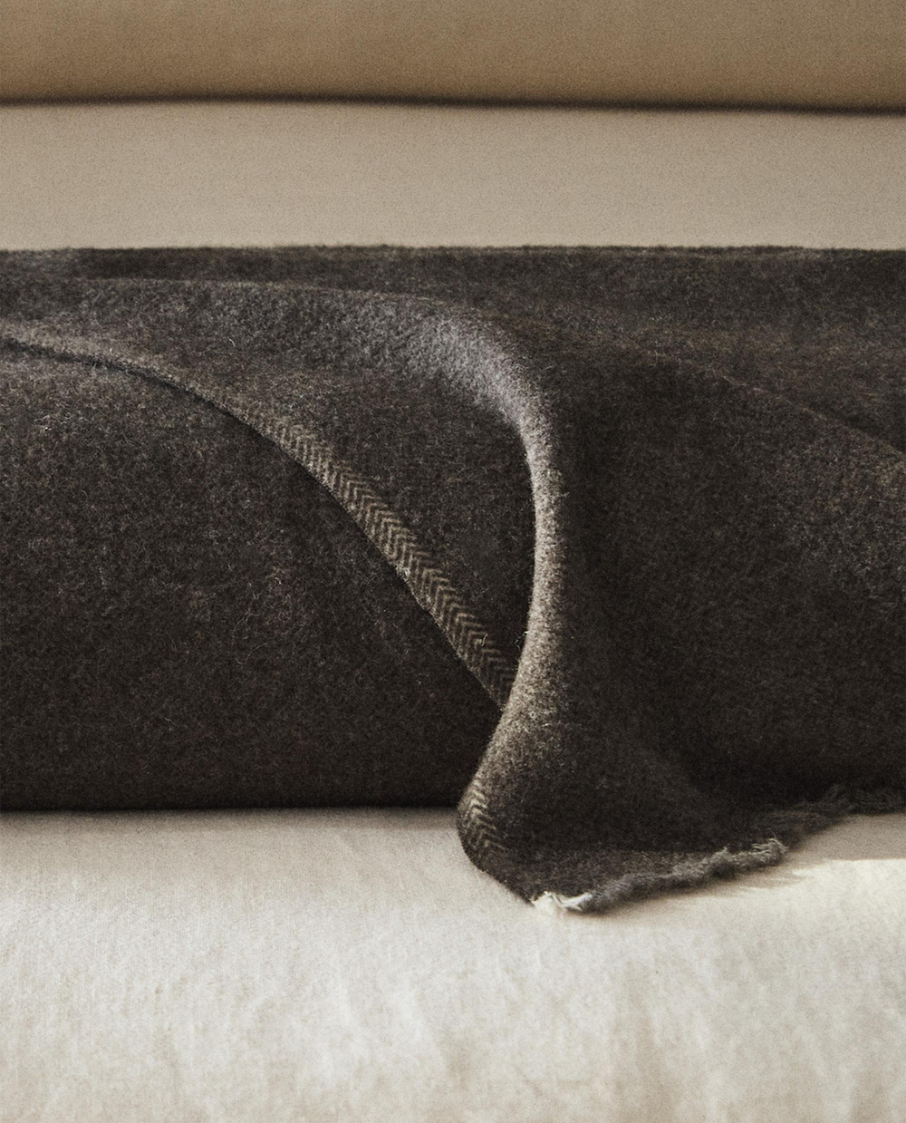Zara Home покрывало из шерсти, серый
