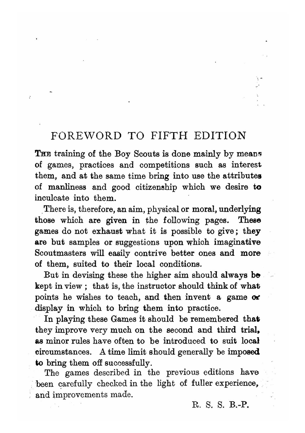 Scouting games | Robert Baden-Powell