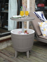 Стол пластиковый мини-бар Tagliamento Nova Cool Bar, белый, тортора