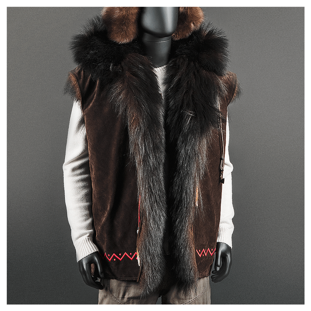 Жилет из меха медведя «Бирюк»