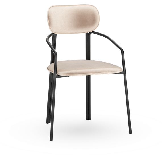 Стул Ror, Round, розовый велюр