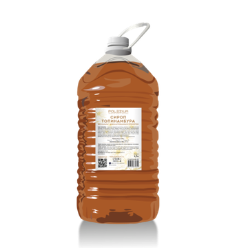 POLEZIUM Сироп из топинамбура НАТУРАЛЬНЫЙ 70%, 5 литров (пластик), 6.5кг.