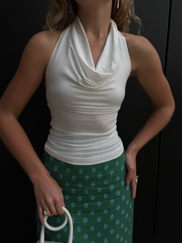 Топ Лейла белый