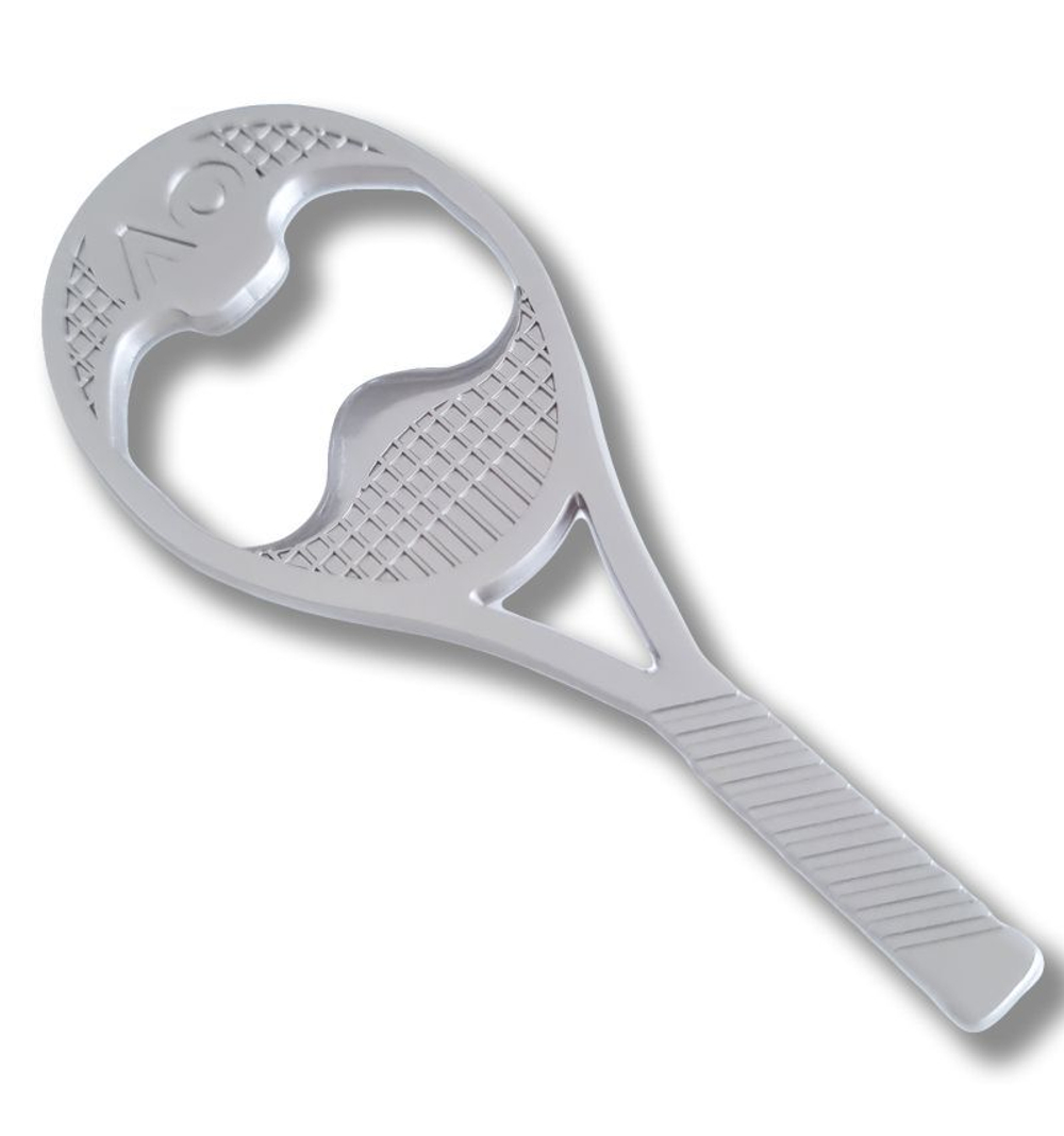 Gadżet Australian Open Magnet Bottle Opener Racquet - Серебро
