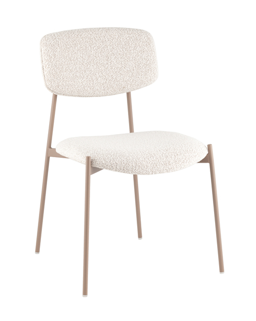 Стул Doe без подлокотников светло-бежевый бежевые ножки