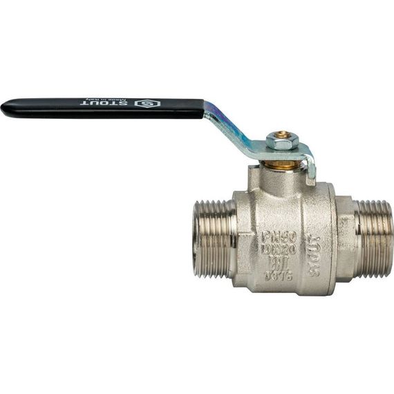 Кран шаровый STOUT Н-Н 3/4&quot; рычаг полнопроходной 32834